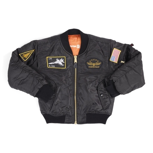 Rothco Other - Kids Fighter Pilot Black Jacket-reversible